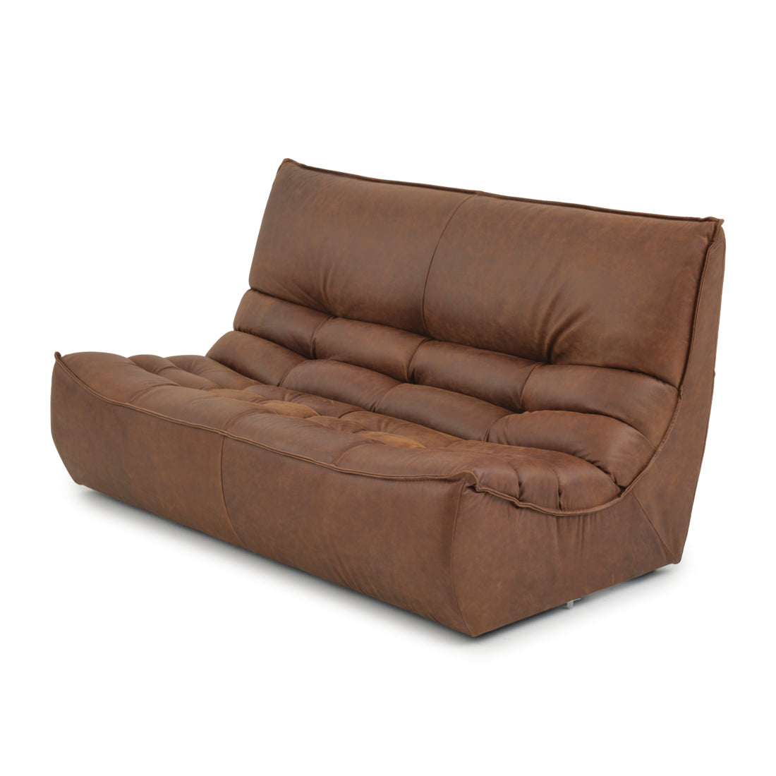 Nesto Modular Armless Loveseat Dark Brown