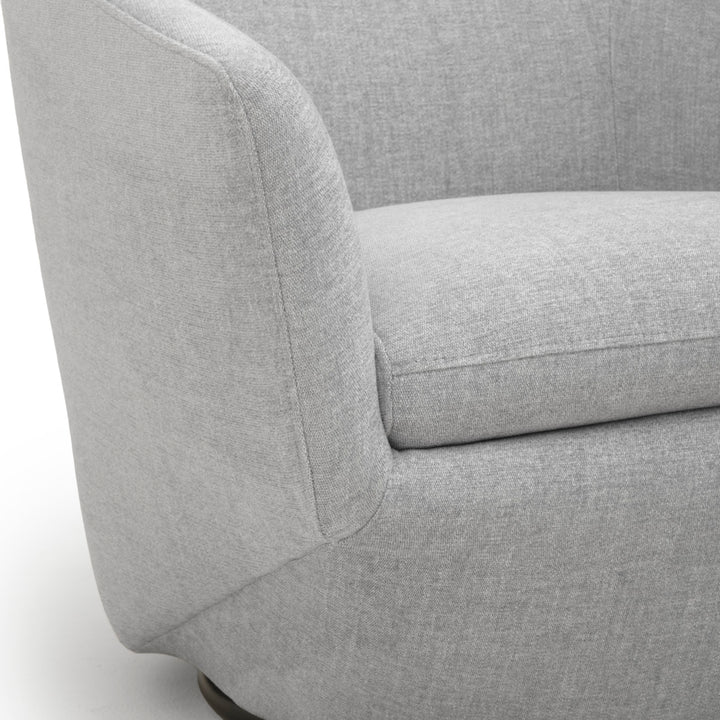Wyle Swivel Accent Chair Light Grey