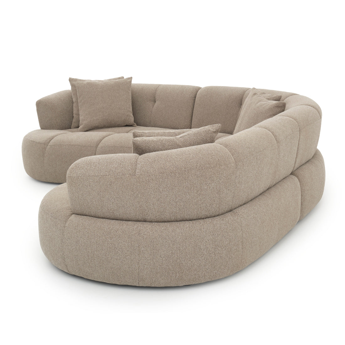 Edwina Fabric Modular Set Taupe