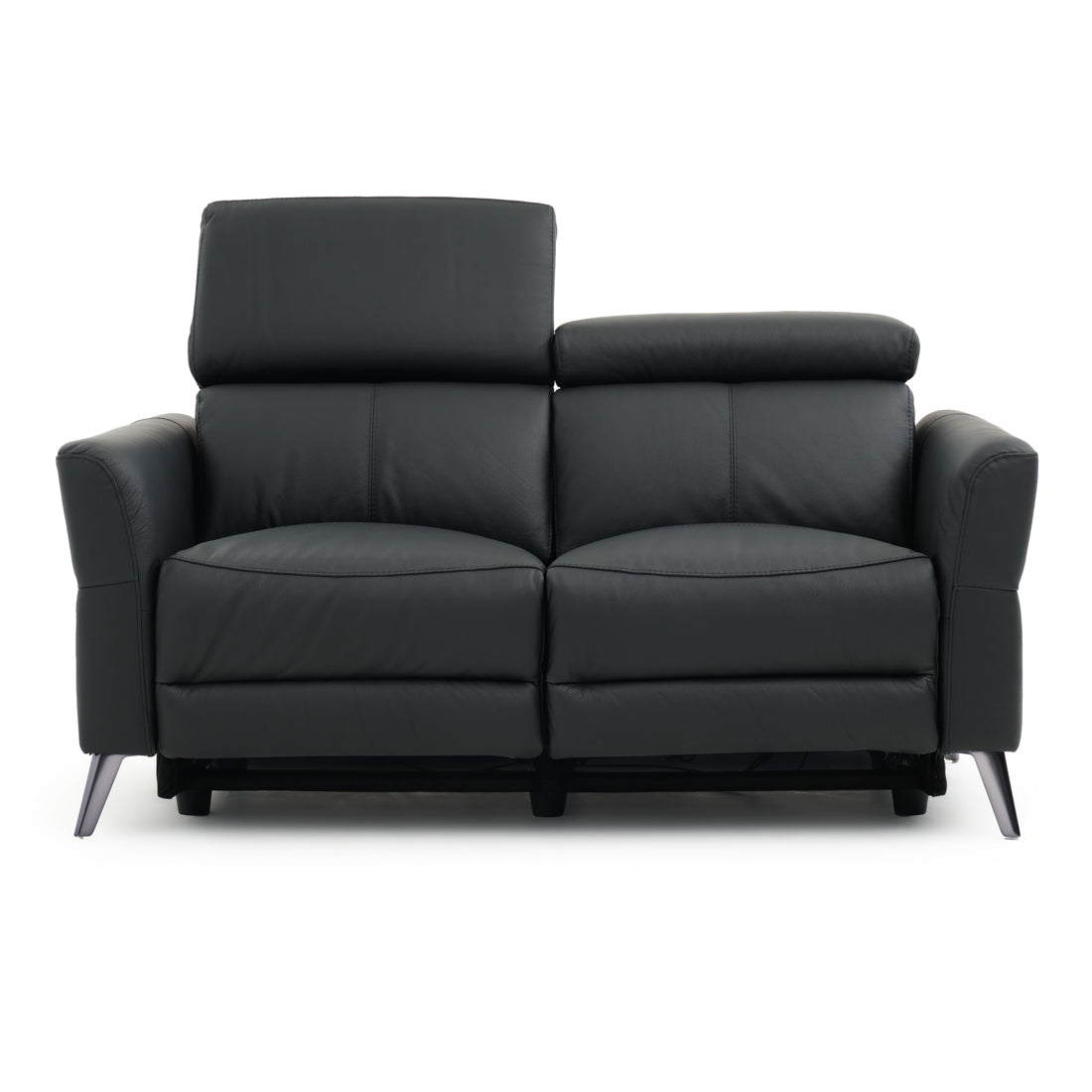 Westlyn Leather Reclining Loveseat Black