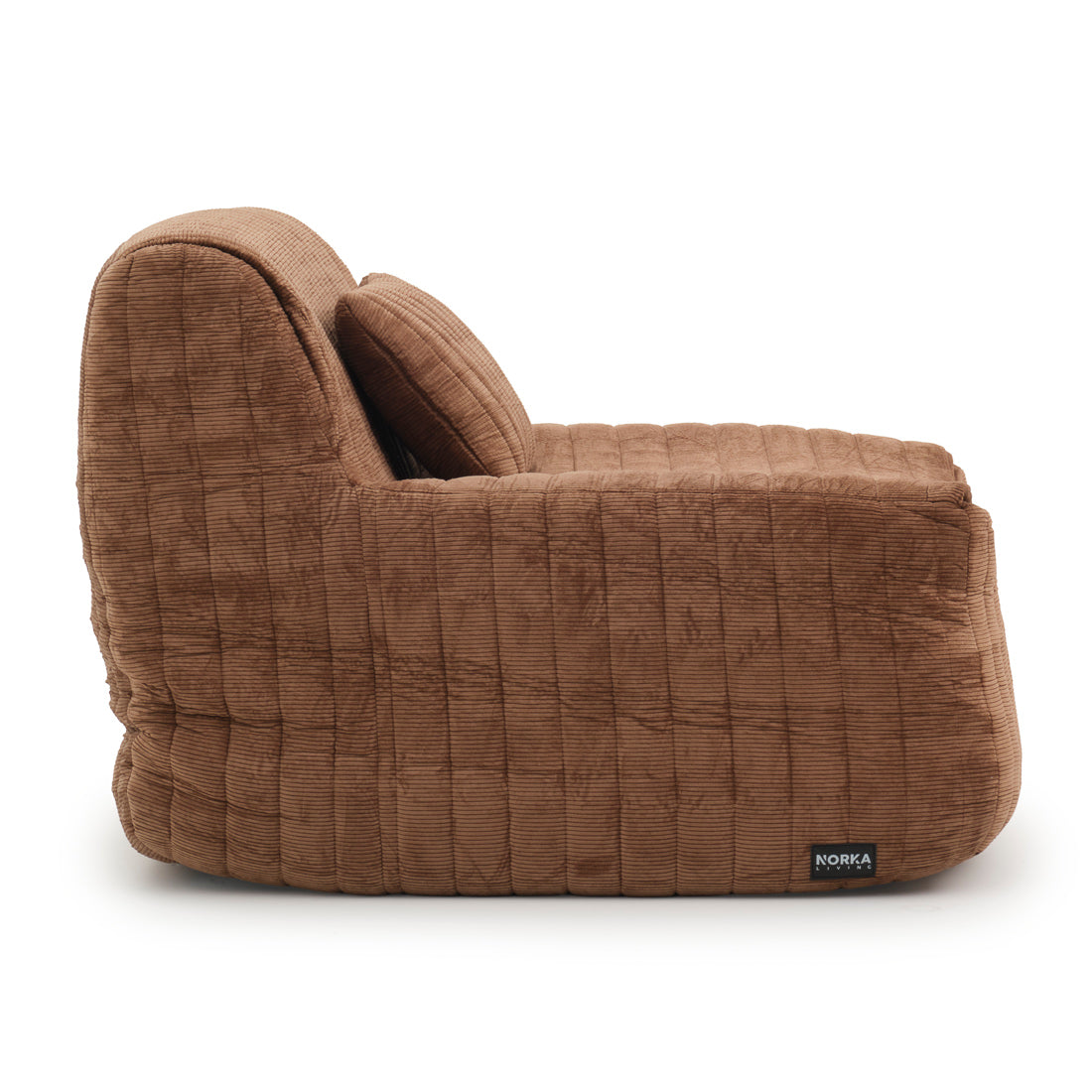 Esmina Fabric Accent Chair Dark Brown