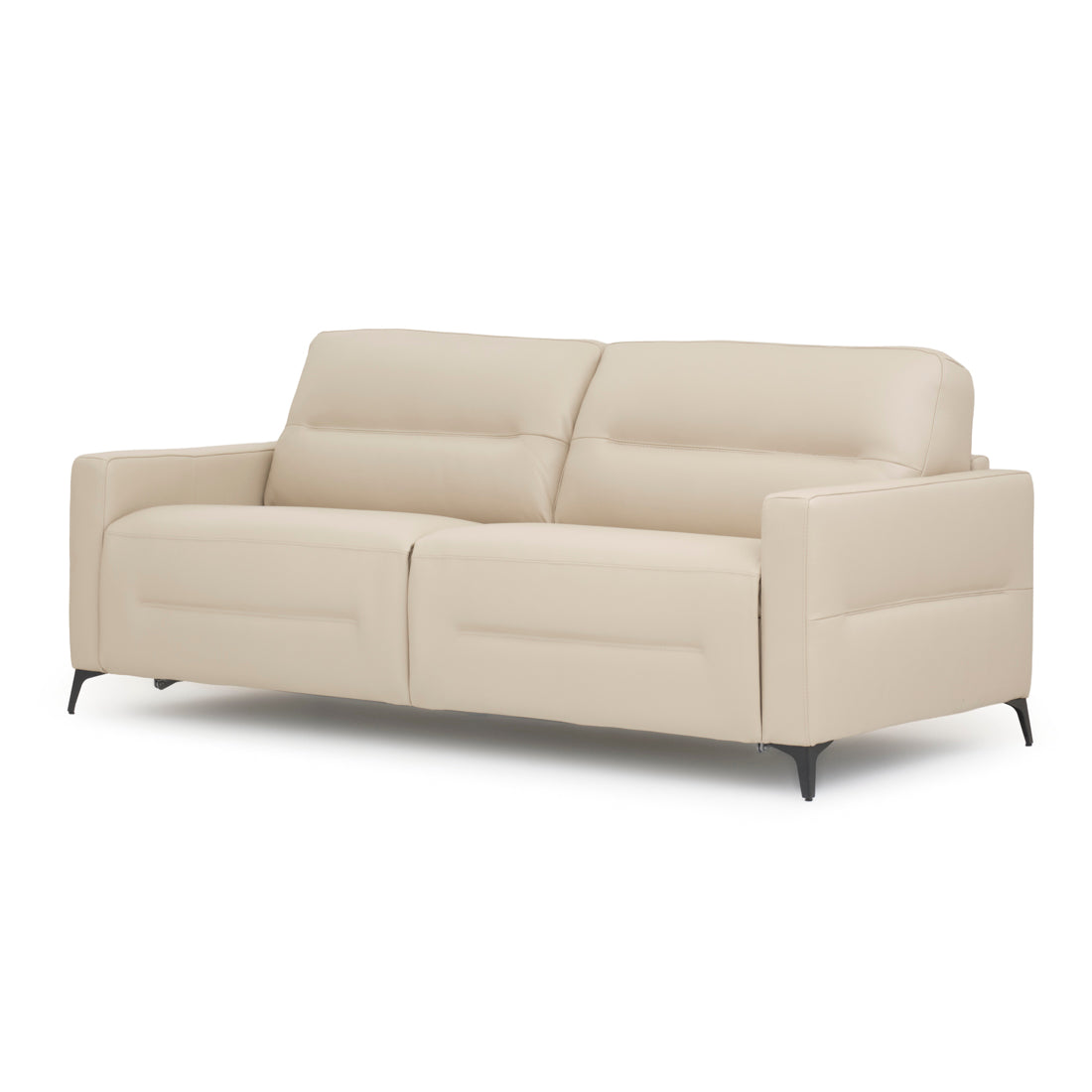 Elati Leather Queen Sofa-Bed Beige