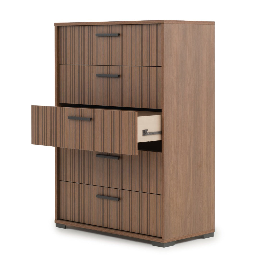 Nitmo 5-Drawer Chest Dark Brown