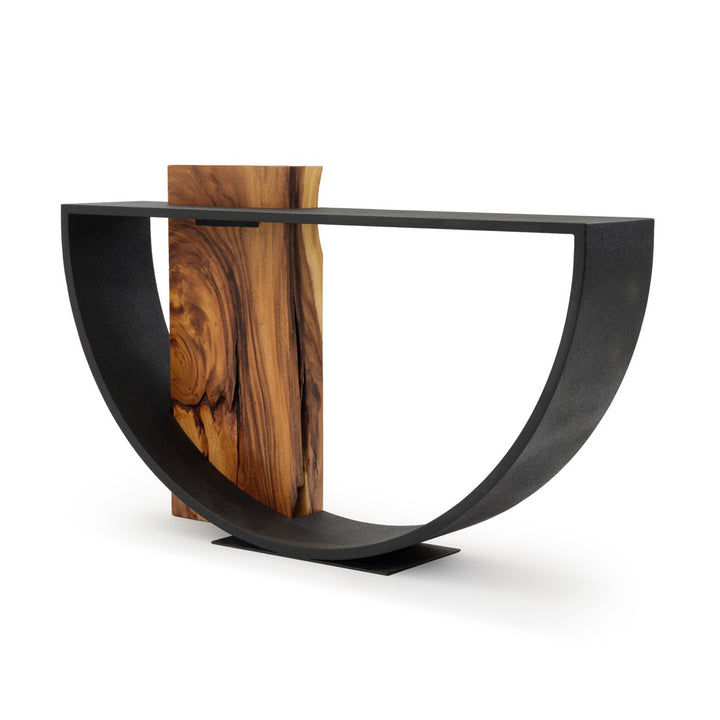 Nalca Wood Console Table Black