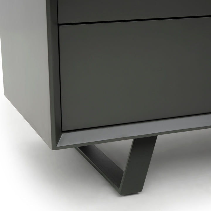Wimzy Wood Sideboard Dark Grey