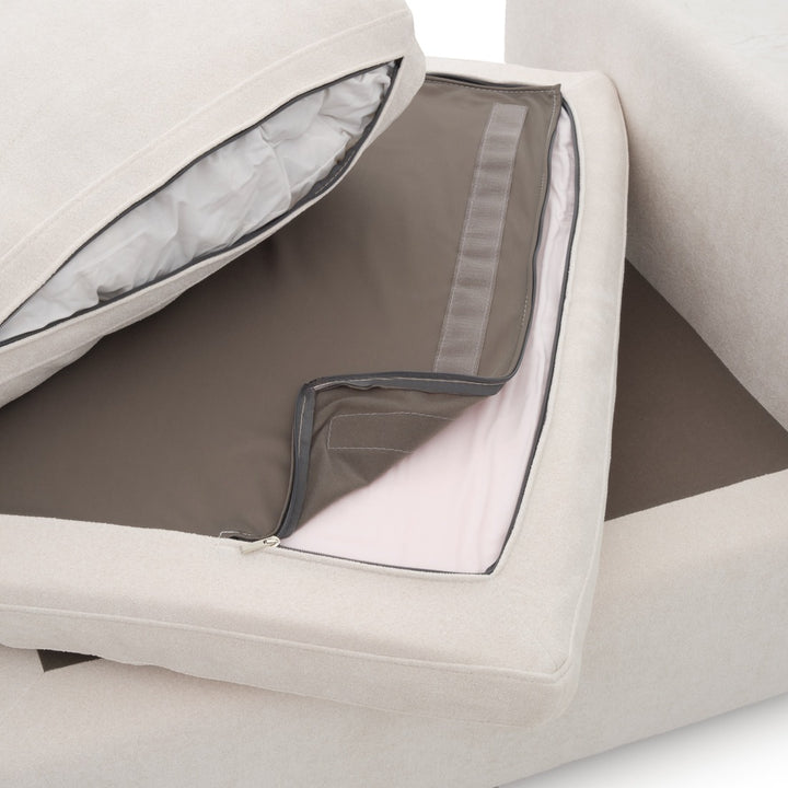 Emiliana Modular Armless Chair Beige