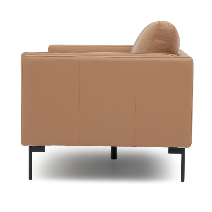 Everly Leather Loveseat Cognac