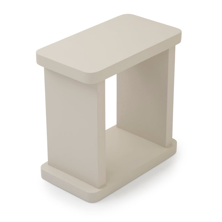 Siya Wood Accent Table White
