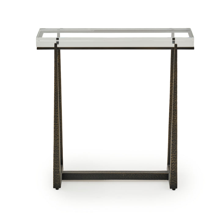 Weverly Accent Table Dark Brown