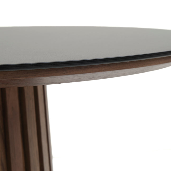 Elzie Ceramic End Table Black