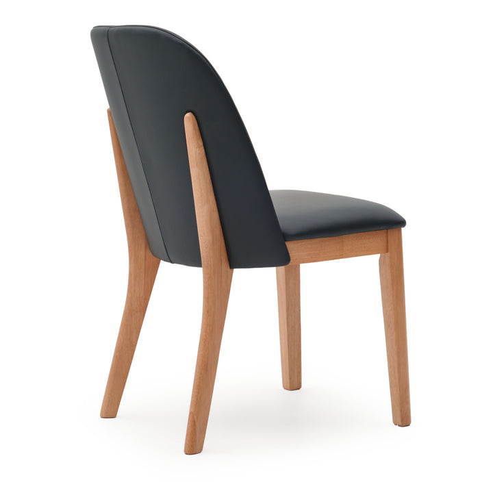 Evy Leather Chair Black