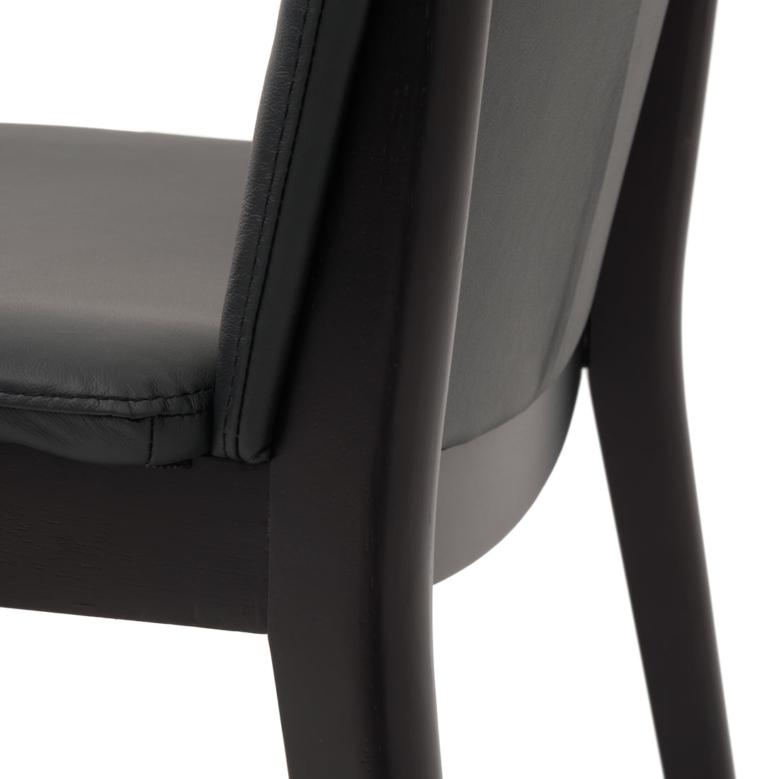 Emy Leather Chair Black