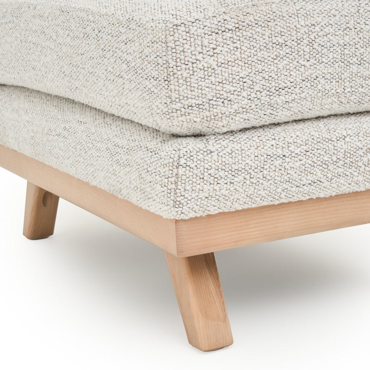 Esme Fabric Ottoman Beige