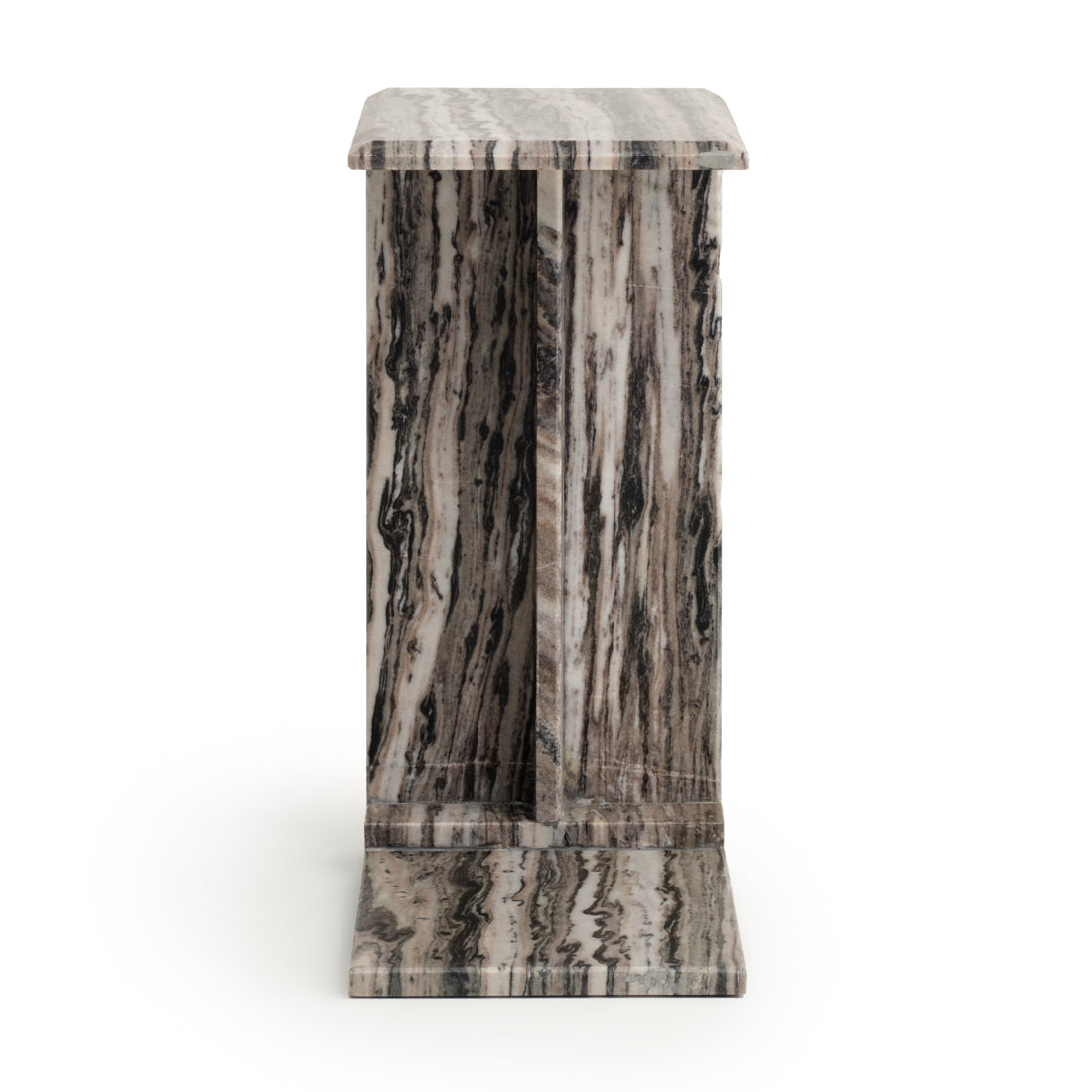 Neville Marble Accent Table Dark Grey