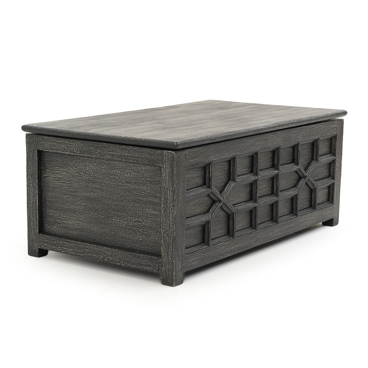 Indira Coffee Table with Storage Dark Grey