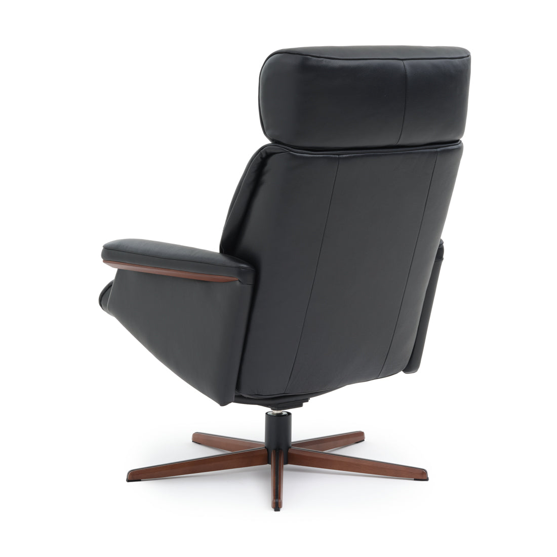 Norris Reclining Chair with Ottoman Black