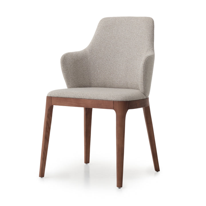 Evana Fabric Chair Light Brown
