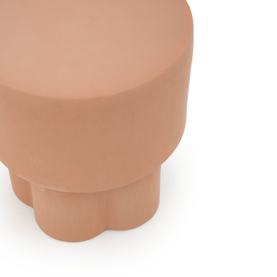 Eflower Accent Stool Light Brown