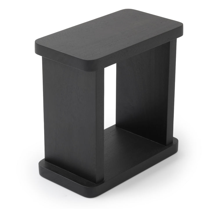 Siya Wood Accent Table Black