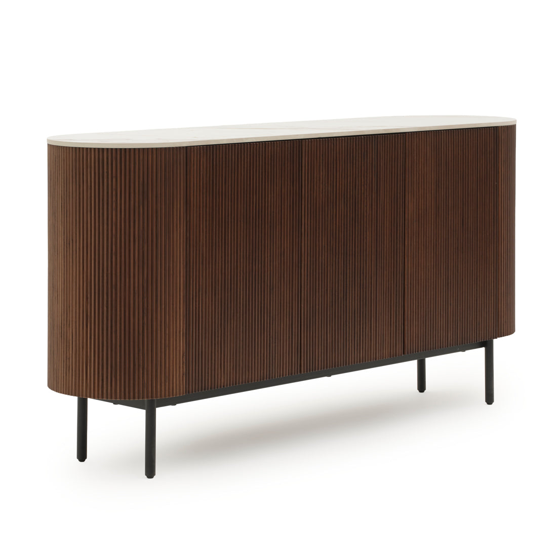 Esmeralda Wood Sideboard Dark Brown