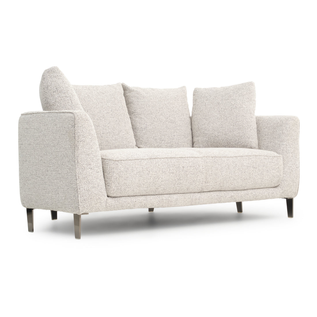 Wester Fabric Loveseat Black & White