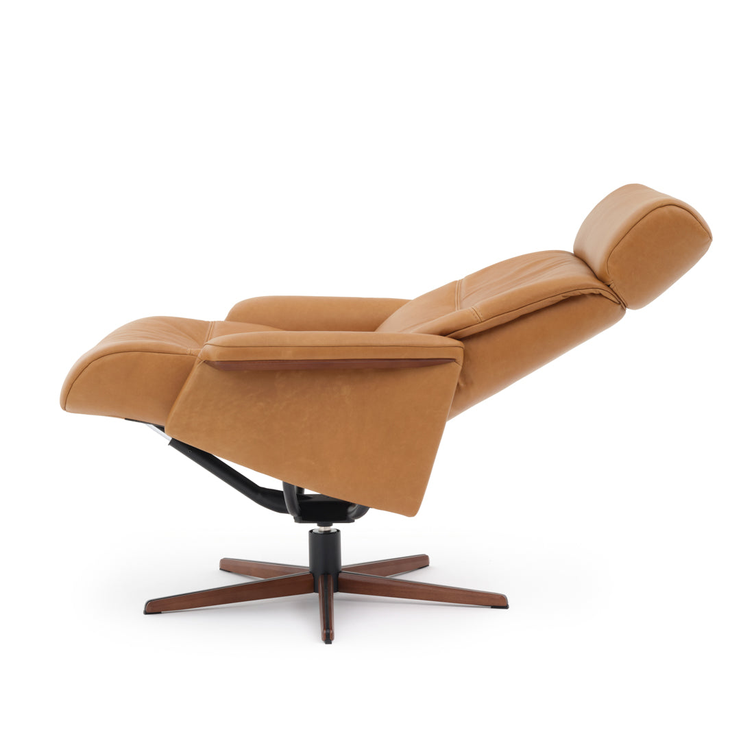 Norris Reclining Chair with Ottoman Cognac