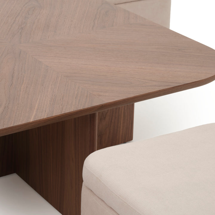 Norna Coffee Table with Storage Dark Brown