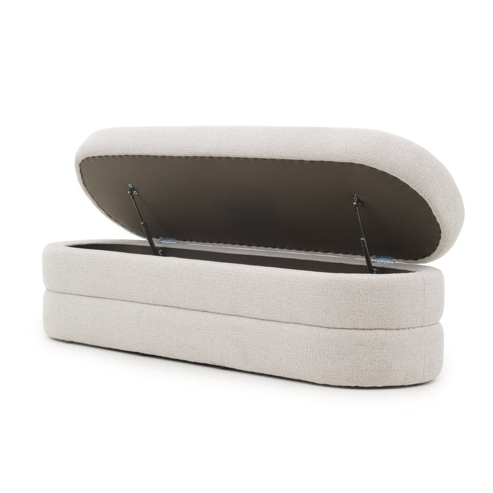 Esina Bench with Storage Beige