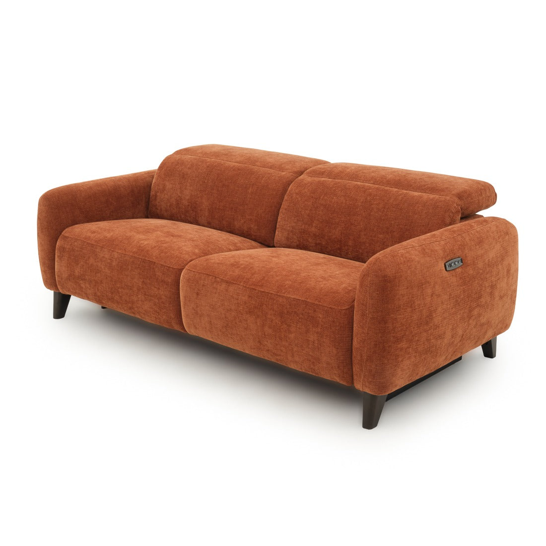 Nilani Fabric Reclining Sofa Orange