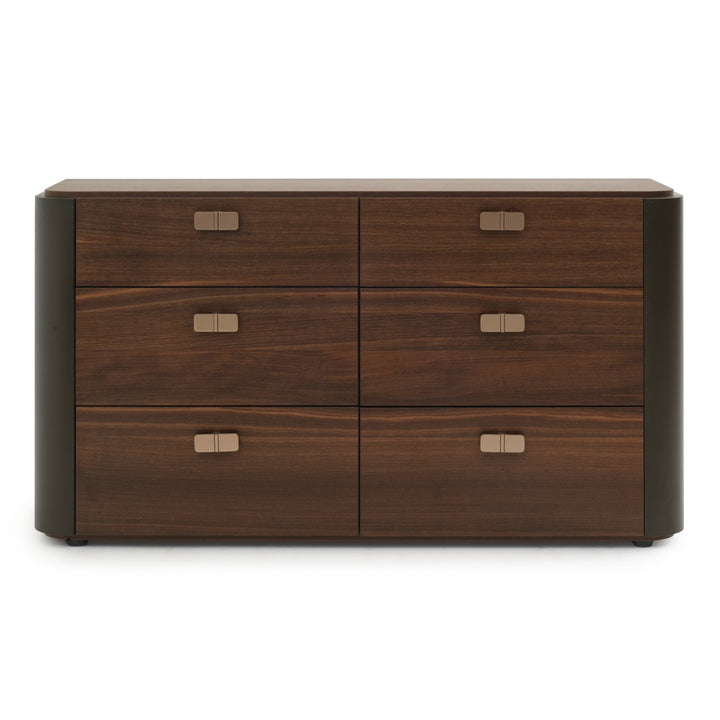 Wadena 6-Drawer Dresser Dark Brown
