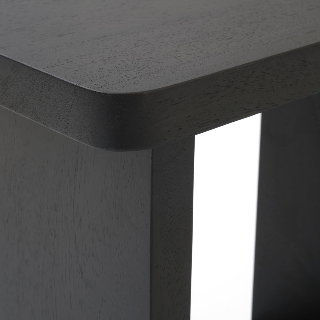 Siya Wood Accent Table Black