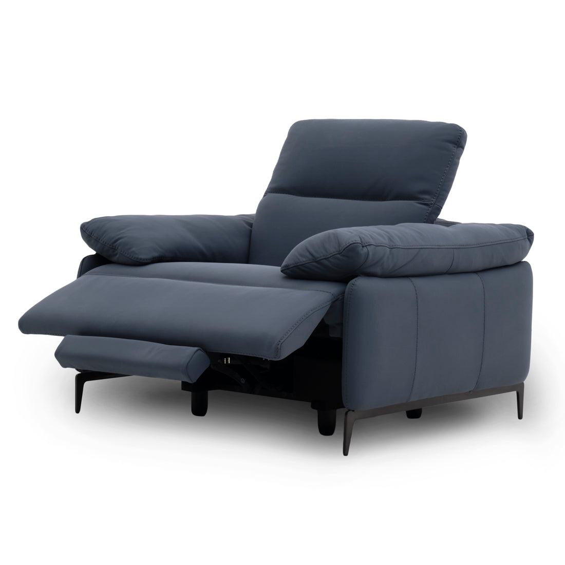Wakely Reclining Accent Chair Dark Blue