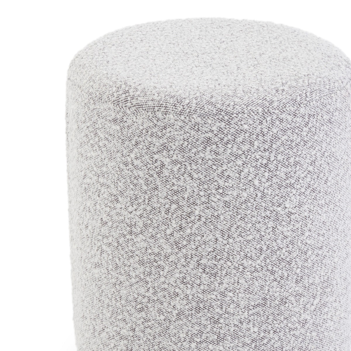 Emondi Fabric Ottoman Light Grey