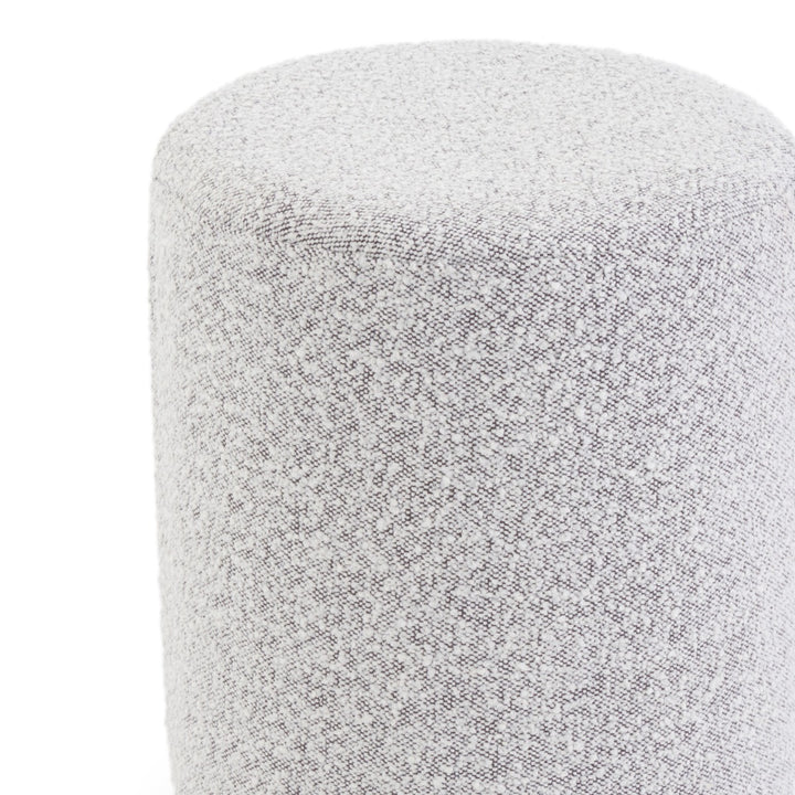Emondi Fabric Ottoman Light Grey