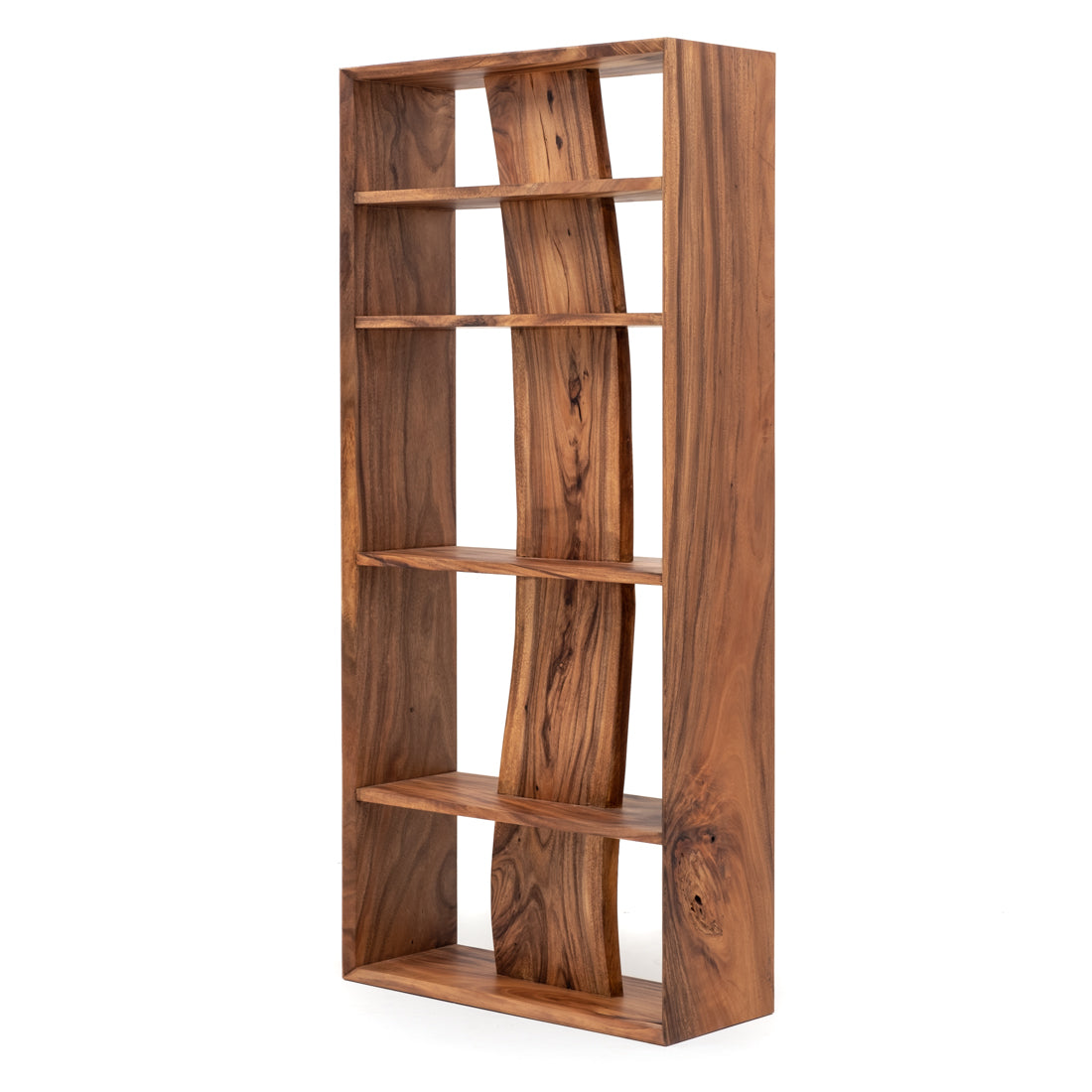 Nassil Wood Bookcase Light Brown