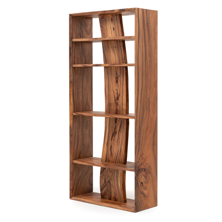 Nassil Wood Bookcase Light Brown