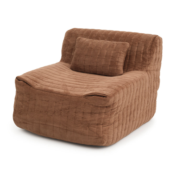 Esmina Fabric Accent Chair Dark Brown