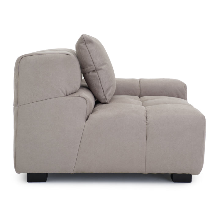 Norika Modular Right Chair Light Grey