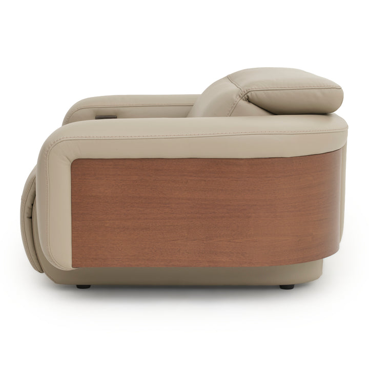 Eltha Reclining Accent Chair Taupe