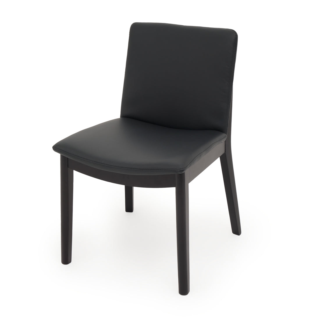 Emy Leather Chair Black