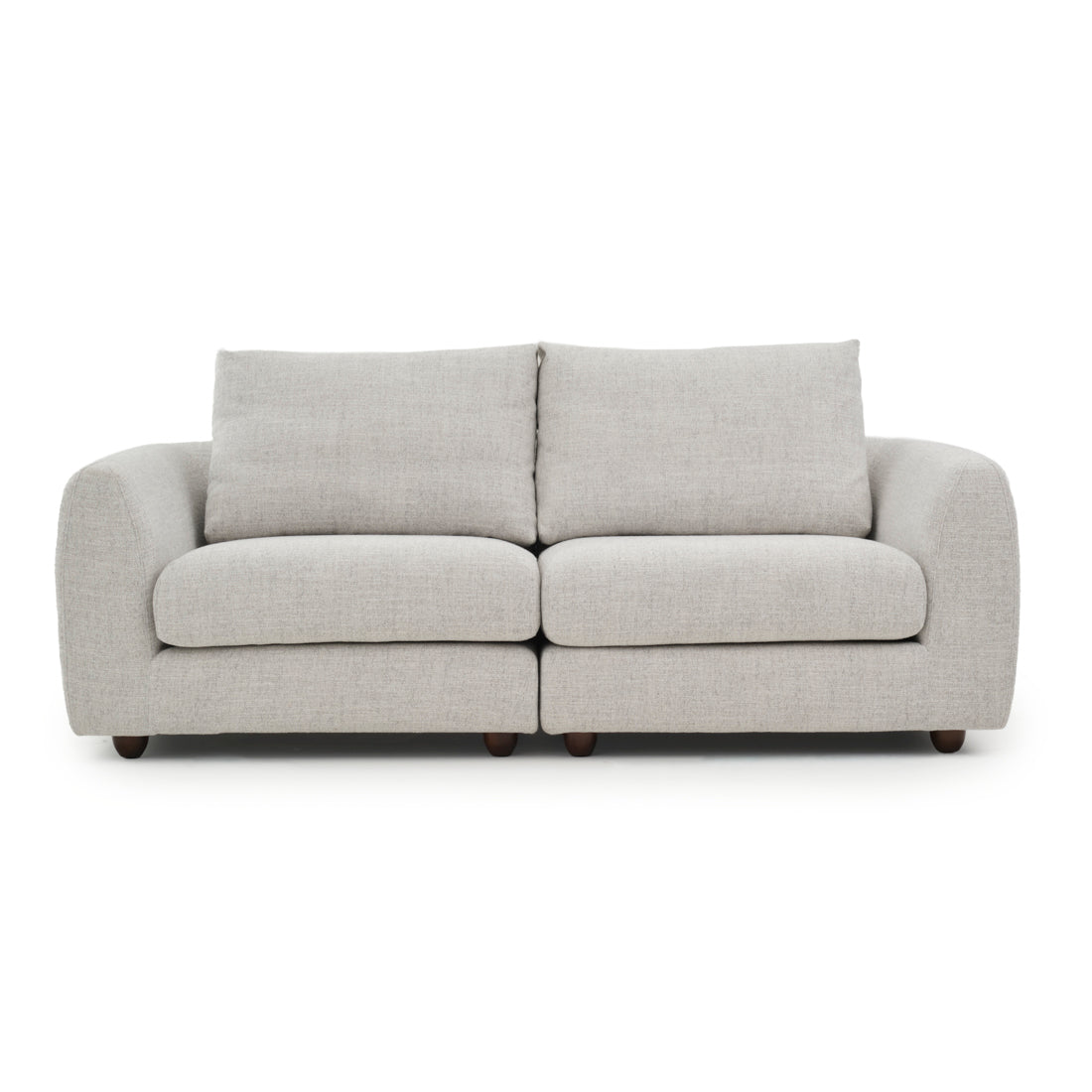 Nadal Fabric Modular Loveseat Light Grey