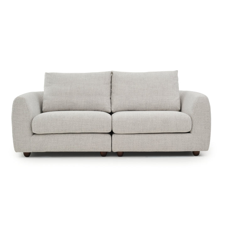 Nadal Fabric Modular Loveseat Light Grey