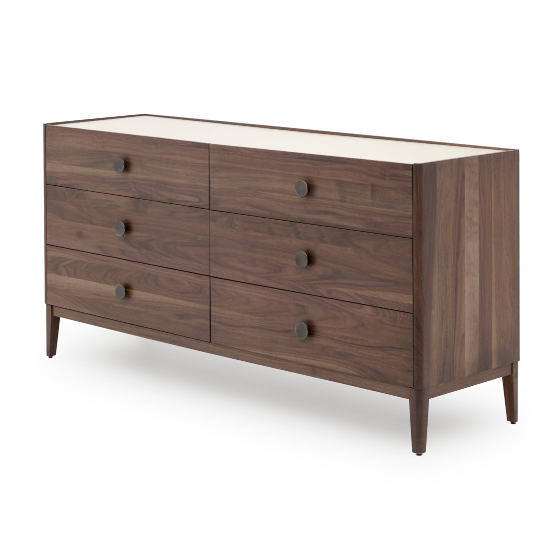 Nathaniel 6-Drawer Dresser Dark Brown