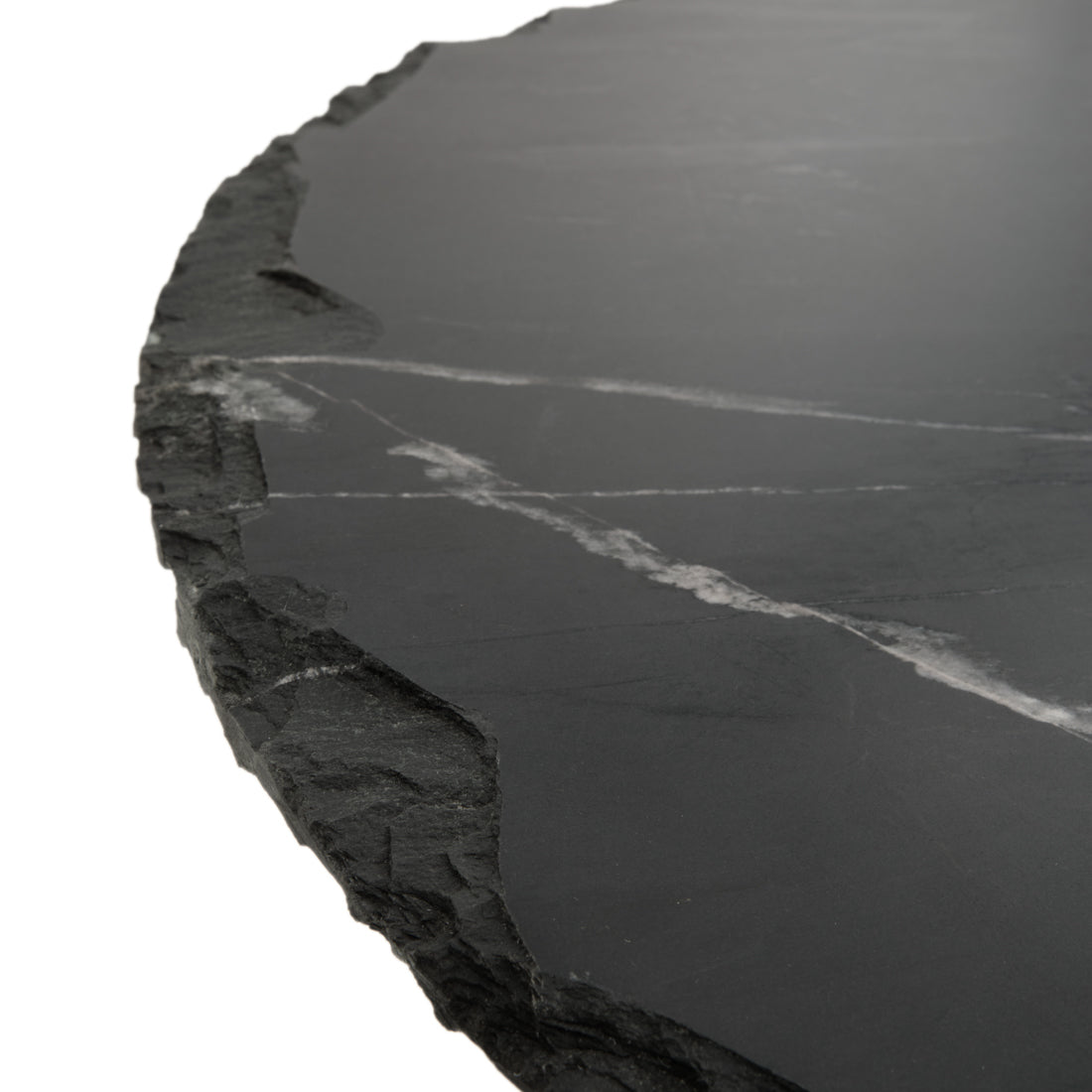 Eshma Marble Accent Table Black