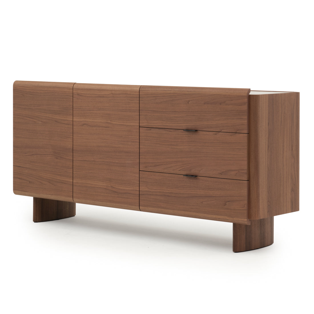 Evana Wood Sideboard Dark Brown