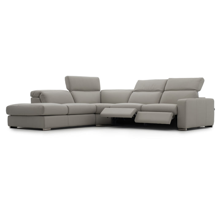 Whitmore Reclining Sectional Sofa Light Grey