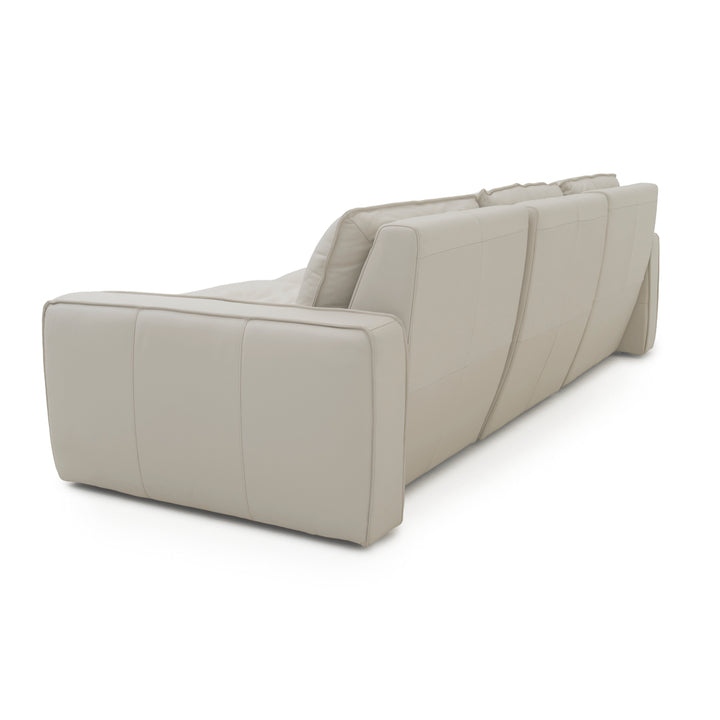 Nadyna Leather Modular Sofa Beige