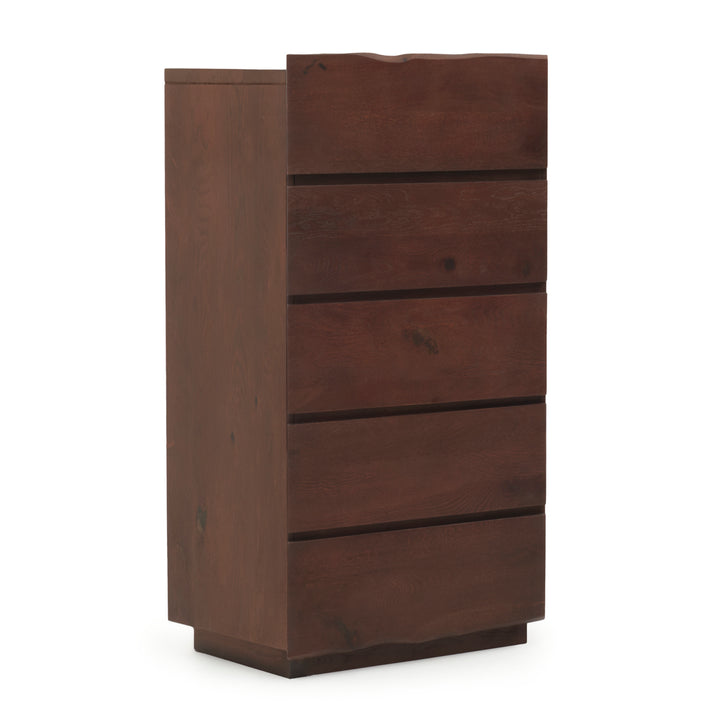 Noemi 5-Drawer Chest Dark Brown