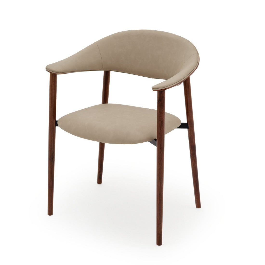 Etina Wood Armchair Taupe