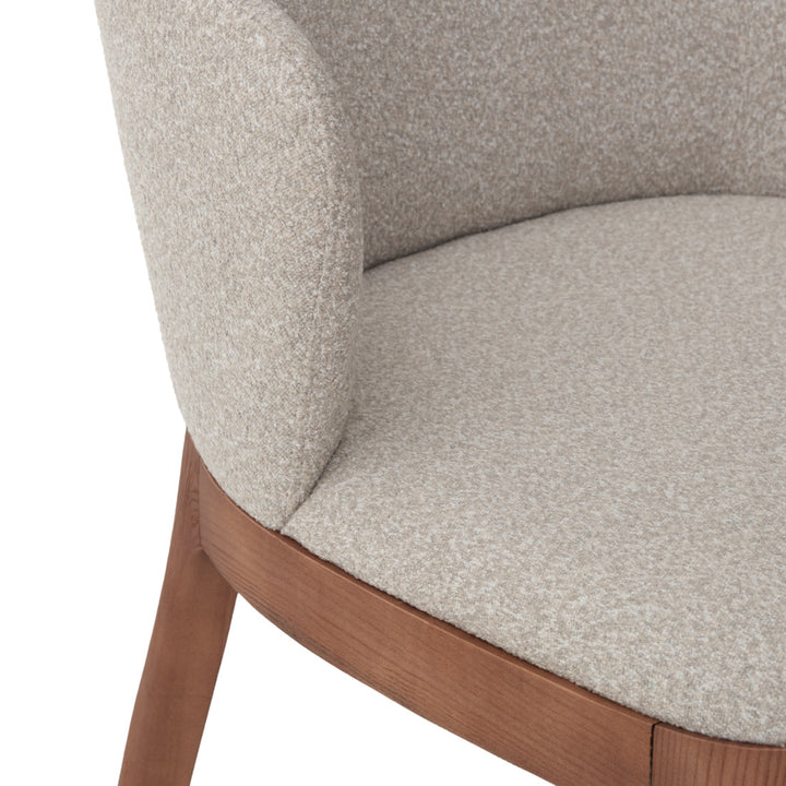 Evana Fabric Chair Light Brown